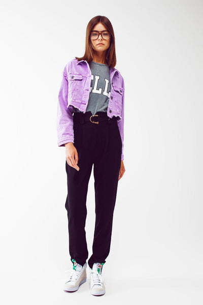 Purple Harajuku Denim Jacket for Women - Goth Casual, Baggy Y2K Vintage  Jean Jacket, Spring & Autumn Outerwear