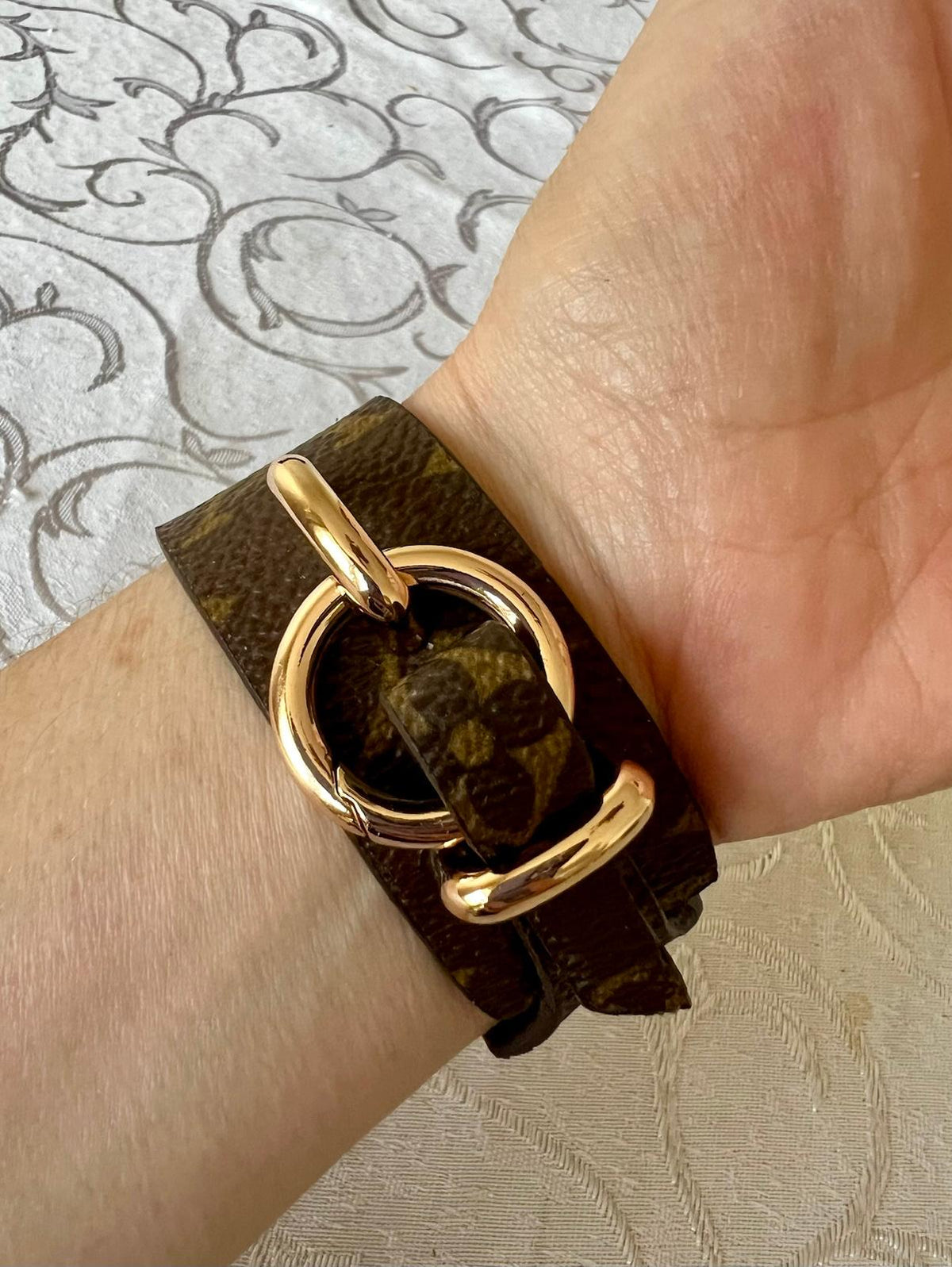 Repurposed Gifts Women's Bracelet Repurposed Classic LV Monogram Wrap Bracelet