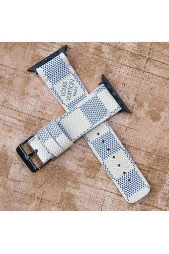 Repurposed Gifts Women - Accessories - Watches Apple Watch Band Damier LV Monogram Azur