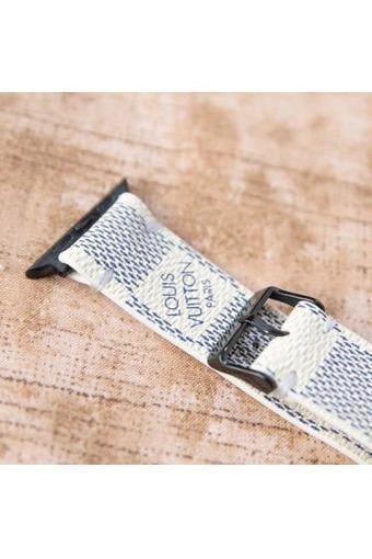 Repurposed Gifts Women - Accessories - Watches Apple Watch Band Damier LV Monogram Azur