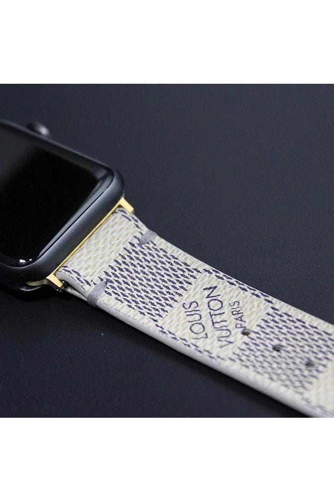 Repurposed Gifts Women - Accessories - Watches Apple Watch Band Damier LV Monogram Azur