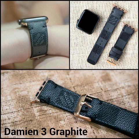 Repurposed Gifts Women - Accessories - Watches Apple Watch Band  Damier LV Monogram Graphite