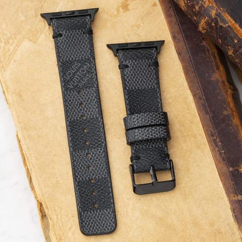 Repurposed Gifts Women - Accessories - Watches Apple Watch Band  Damier LV Monogram Graphite