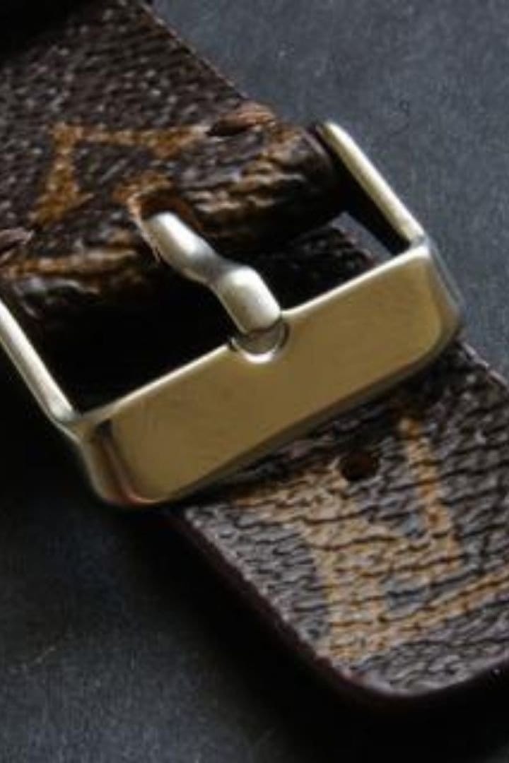 Repurposed Gifts Women - Accessories - Watches Brown / 42mm / Silver Apple Watch Band Classic LV Monogram