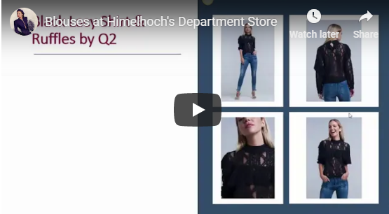 Beautiful Spring Blouses at Himelhoch's