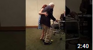 Chuck Himelhoch Dances With Daughter on His 100th Birthday