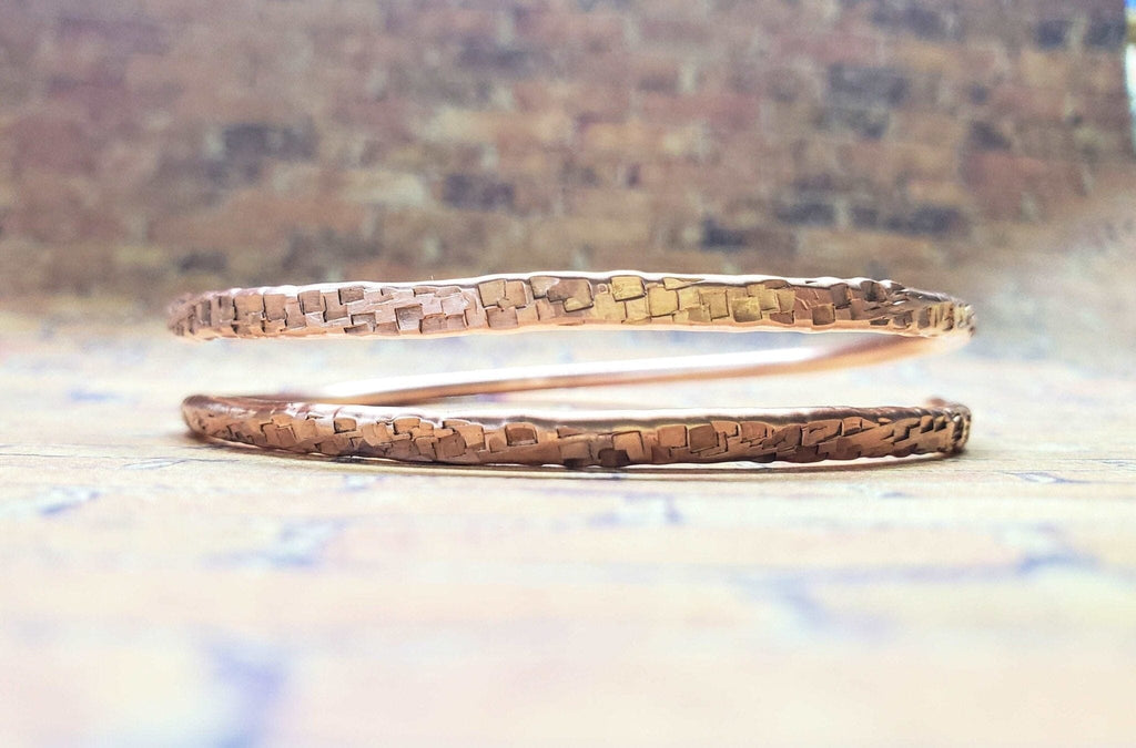 Full Overlap Copper Bangle - Bracelet/Bangle - Alexa Martha Designs   
