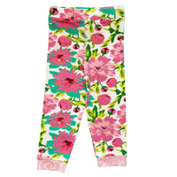 AnnLoren Baby Girls Layette Pink Floral Onesie Pants Headband 3pc Gift Set Clothing