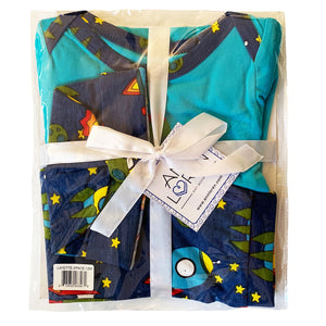 AnnLoren Baby Boys Layette Space Ship Onesie Pants Cap 3pc Gift Set Clothing Sizes 3M - 18M