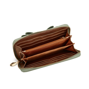 Ribbon Festive Multi-Pocket Rhinestone Wallet - Colors Available |  BI