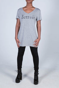 Alchemy Detroit Women's Tees & Tanks Alchemy Detroit The Detroit Short Sleeve Relaxed V-Neck Unisex Tee