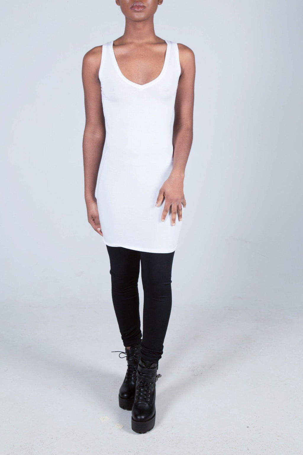 Alchemy Detroit Women's Tees & Tanks WHITE / XS/S Alchemy Detroit The Melissa Fitted Reversible Unisex Tunic