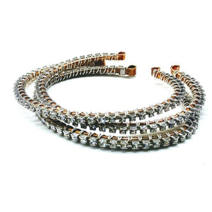 Alexa Martha Designs Bangles /Bracelets 2 Bangles Catch-Free Crystal Rhinestone Tennis Bracelet Bangle