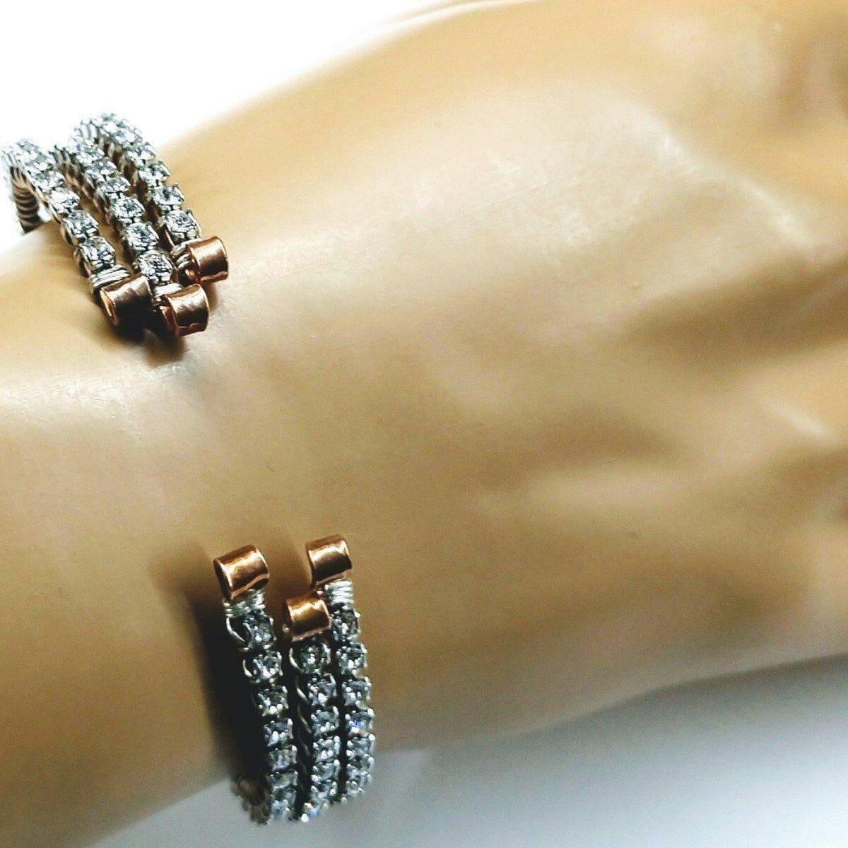 Alexa Martha Designs Bangles /Bracelets Catch-Free Crystal Rhinestone Tennis Bracelet Bangle