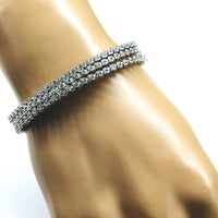 Alexa Martha Designs Bangles /Bracelets Catch-Free Crystal Rhinestone Tennis Bracelet Bangle