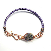 Alexa Martha Designs Bracelet Alexa Martha Designs Herringbone Wire Wrapped Rainbow Druzy Bracelet