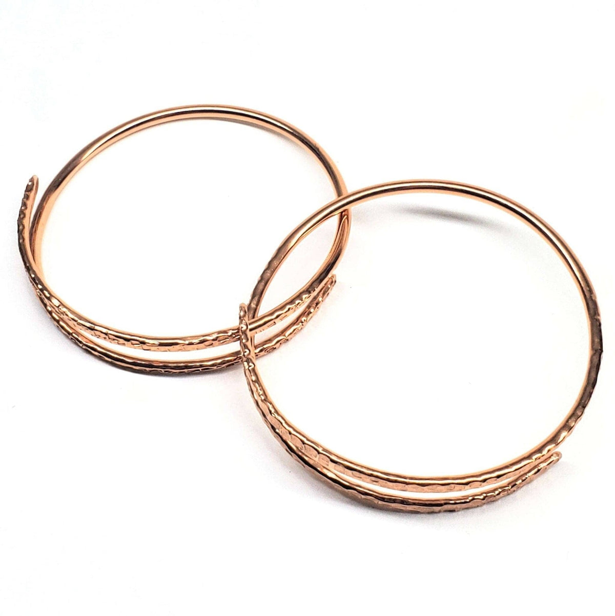 Alexa Martha Designs Bracelet/Bangle 2 Piece Handmade Interlocking Full Overlap Copper Bangle Set