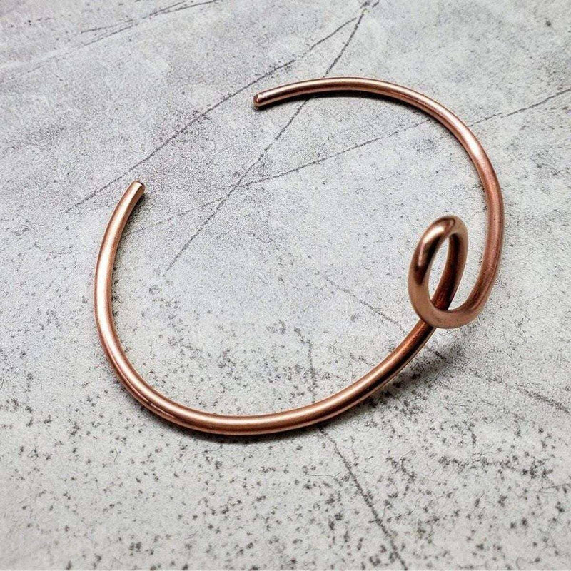 Alexa Martha Designs Bracelet/Bangle Handmade Sculpted Copper Teardrop Bangle