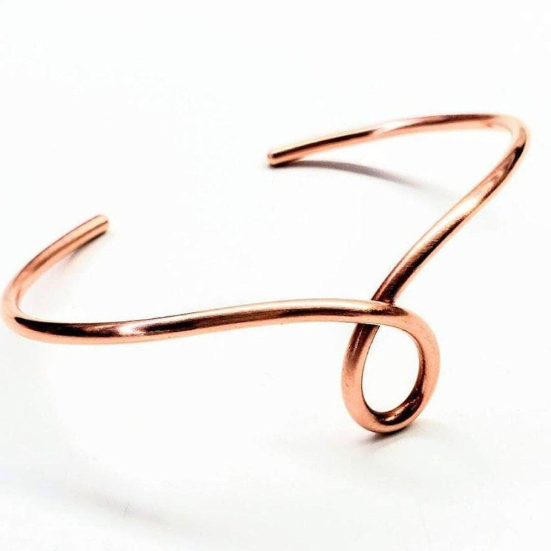 Alexa Martha Designs Bracelet/Bangle Handmade Sculpted Copper Teardrop Bangle
