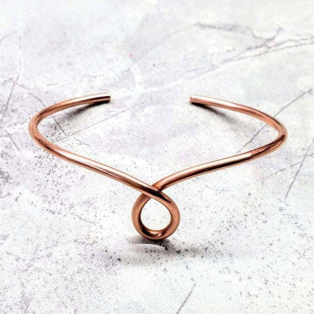 Alexa Martha Designs Bracelet/Bangle Handmade Sculpted Copper Teardrop Bangle