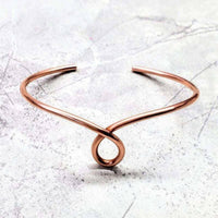 Alexa Martha Designs Bracelet/Bangle Handmade Sculpted Copper Teardrop Bangle