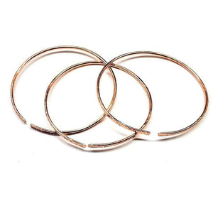 Alexa Martha Designs Bracelet Default Title / Color Alexa Martha Designs 3-Pack 10 Gauge Copper Hammered Open Bangle