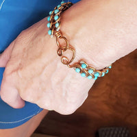 Alexa Martha Designs Bracelet Default Title / Color Alexa Martha Designs Turquoise Copper Wire Looped Bangle