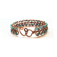 Alexa Martha Designs Bracelet Default Title / Color Alexa Martha Designs Turquoise Copper Wire Looped Bangle