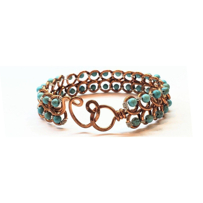 Alexa Martha Designs Bracelet Default Title / Color Alexa Martha Designs Turquoise Copper Wire Looped Bangle