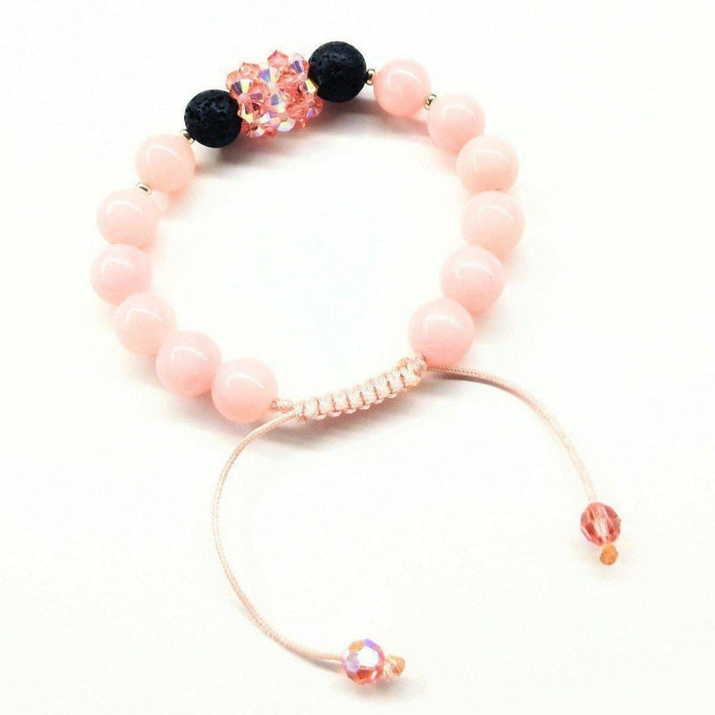 Alexa Martha Designs Bracelet Default Title / Coral Alexa Martha Designs Glamorous Peach Corral Jade Gemstone Crystal Lava Rock Bracelet