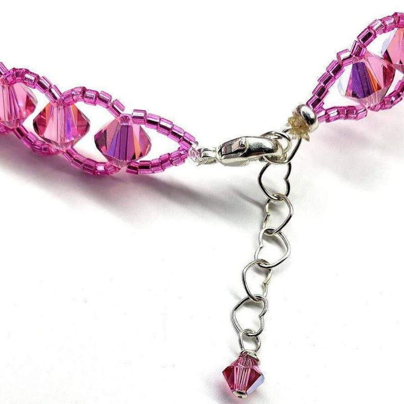 Alexa Martha Designs Bracelet Sparkly Pink Breast Cancer Awareness Bracelet