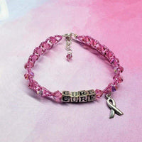 Alexa Martha Designs Bracelet Sparkly Pink Breast Cancer Awareness Bracelet