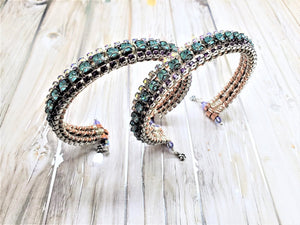 Alexa Martha Designs Bracelet Three Color Crystal Glamor Bangle