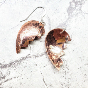 Alexa Martha Designs Earrings Alexa Martha Designs Broken Heart Earrings from Sculpted Copper