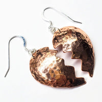 Alexa Martha Designs Earrings Alexa Martha Designs Broken Heart Earrings from Sculpted Copper