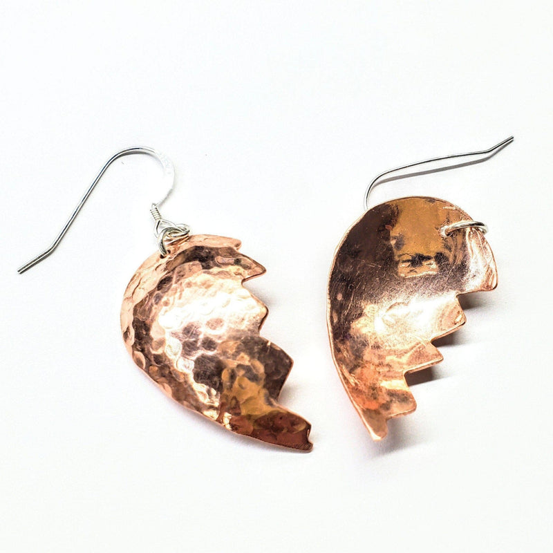 Alexa Martha Designs Earrings Alexa Martha Designs Broken Heart Earrings from Sculpted Copper