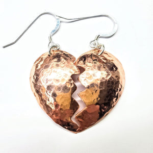 Alexa Martha Designs Earrings Alexa Martha Designs Broken Heart Earrings from Sculpted Copper