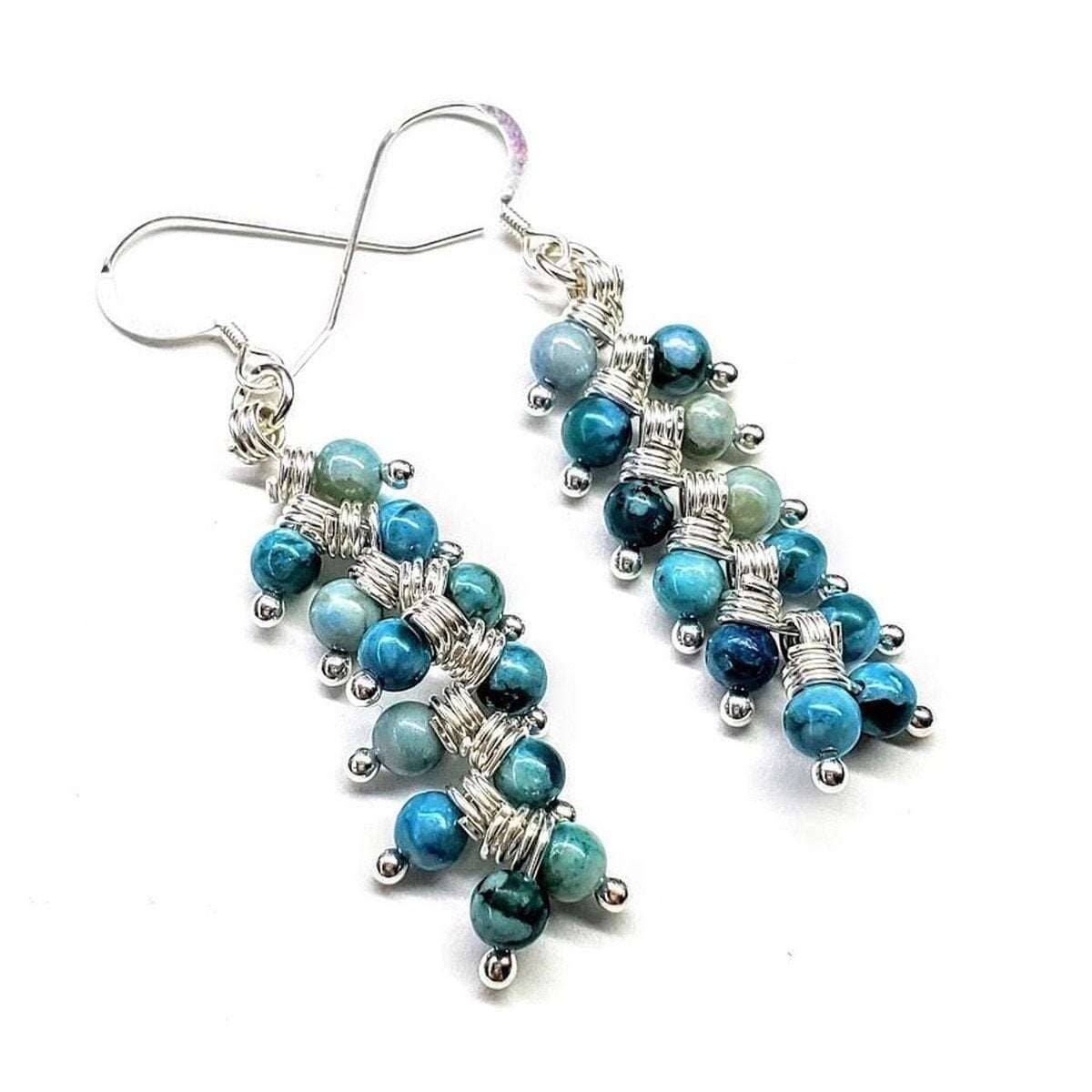Alexa Martha Designs Earrings As Seen On TV Jane The Virgin Sterling Silver Turquoise Wire Wrapped Earrings