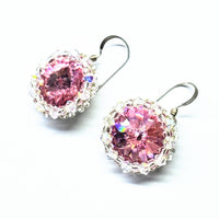 Alexa Martha Designs Earrings Default Title / Color Alexa Martha Designs Beaded Rivoli Crystal Halo Earrings