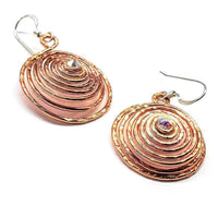 Alexa Martha Designs Earrings Default Title / Color Alexa Martha Designs Copper Crystal Spiral Hoop Earrings