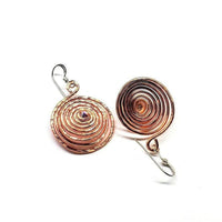 Alexa Martha Designs Earrings Default Title / Color Alexa Martha Designs Copper Crystal Spiral Hoop Earrings