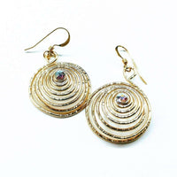 Alexa Martha Designs Earrings Default Title / Color Alexa Martha Designs Gold Filled 14CT Crystal Spiral Earrings