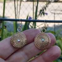 Alexa Martha Designs Earrings Default Title / Color Alexa Martha Designs Gold Filled 14CT Crystal Spiral Earrings