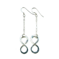 Alexa Martha Designs Earrings Default Title / Silver Alexa Martha Designs Sterling Silver Hammer Patterned Infinity Earrings