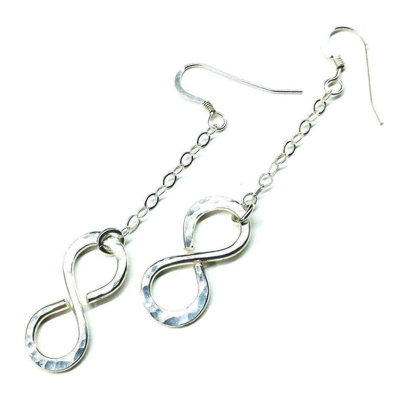 Alexa Martha Designs Earrings Default Title / Silver Alexa Martha Designs Sterling Silver Hammer Patterned Infinity Earrings