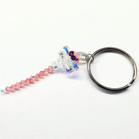 Alexa Martha Designs Key Chain Default Title / Peach Alexa Martha Designs Swarovski Crystal Rose Peach Dragonfly Key Chain Charm