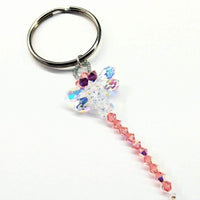 Alexa Martha Designs Key Chain Default Title / Peach Alexa Martha Designs Swarovski Crystal Rose Peach Dragonfly Key Chain Charm