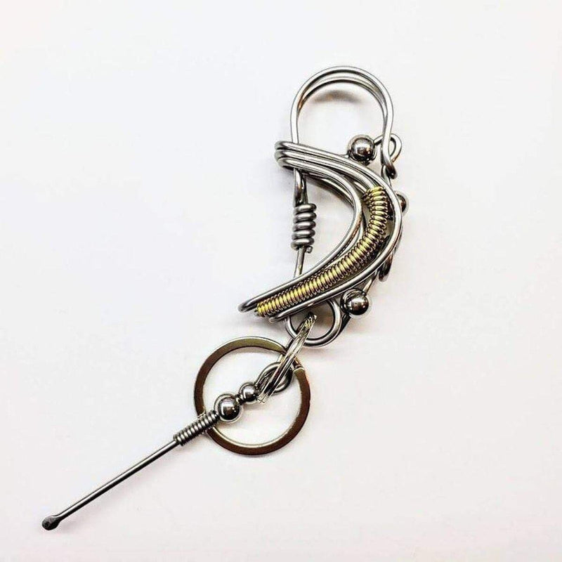 Alexa Martha Designs Key Chain Wire Coiled Birdie Keychain For Him - Limited Edition