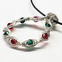 Alexa Martha Designs Necklace Alexa Martha Designs Christmas Holiday Wreath Necklace