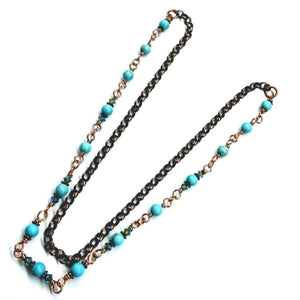 Alexa Martha Designs Necklace Alexa Martha Designs Wire Wrapped 24 Inches Copper Turquoise Necklace